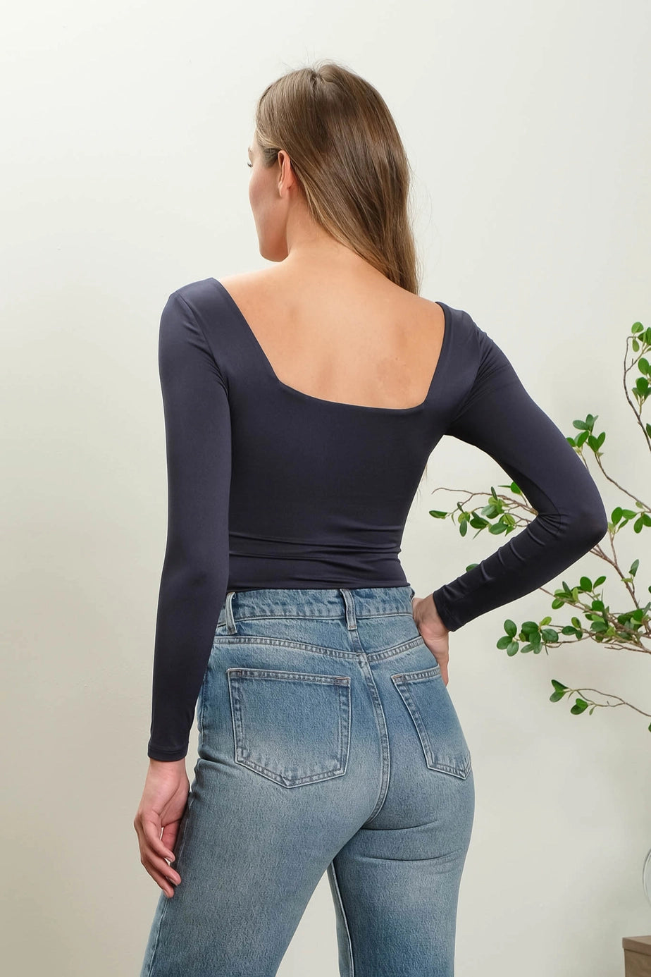 Everywhere, Everything Square Neck Bodysuit
