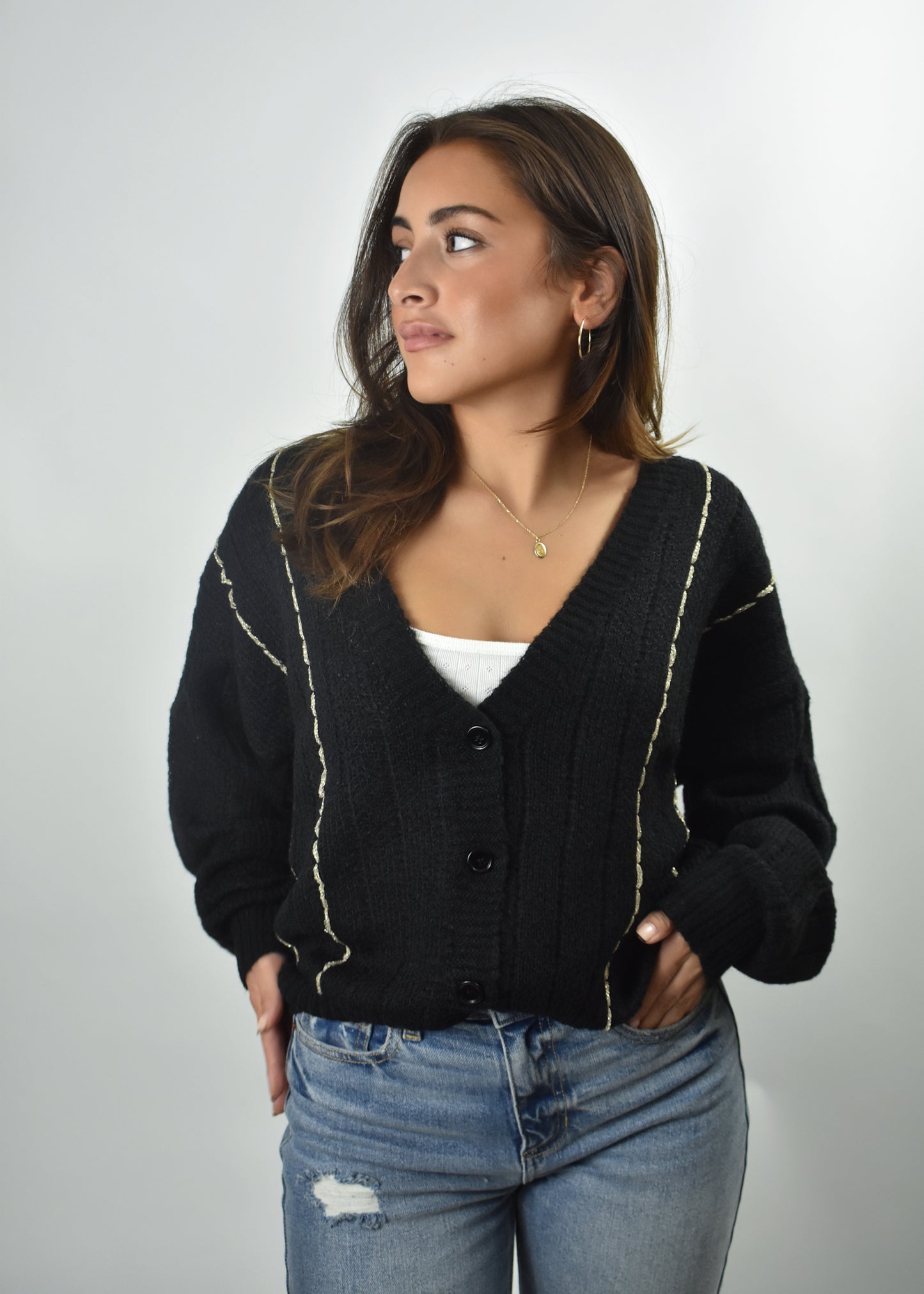 Starlight Striped Cardigan