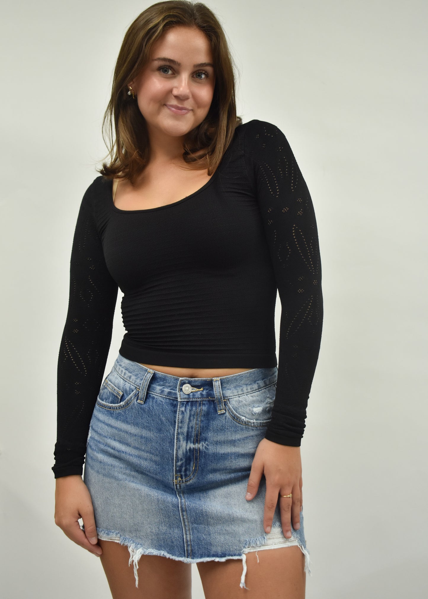 Obsessed Denim Mini Skirt