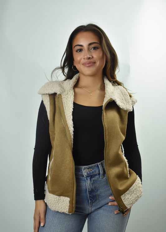 "It Girl" Shearling Vest