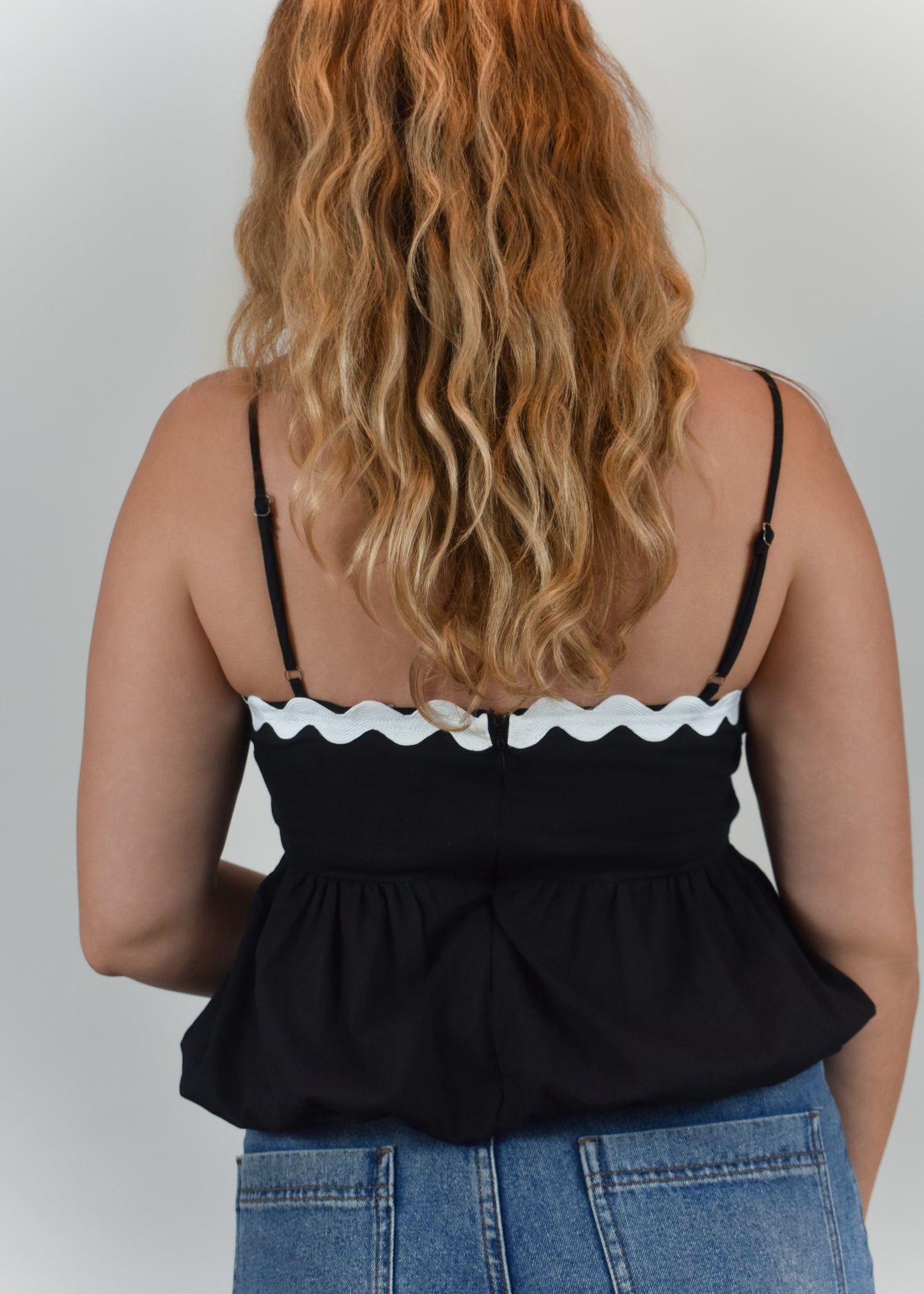 Ellie Bubble Hem Tube Top